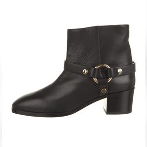 Stuart Weitzman leather studded accent boots